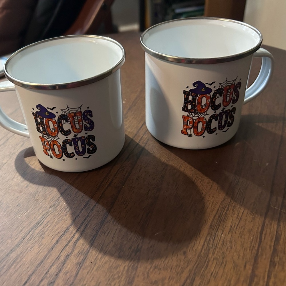 Disney White Enamel Hocus Pocus Mug ( 1 NWT)